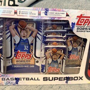 2025-26 NBA Topps Basketball Costco Super Box Bundle Jumbo 30 Packs